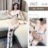 Sex Lingerie Cute Cow One-piece Showing Breasts Bed Uniform Pure Desire To Die Water Sexy Pajamas Open Crotch