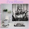 Polyester Shower Curtain With Custom Logo And Pattern For Bathroom Decor