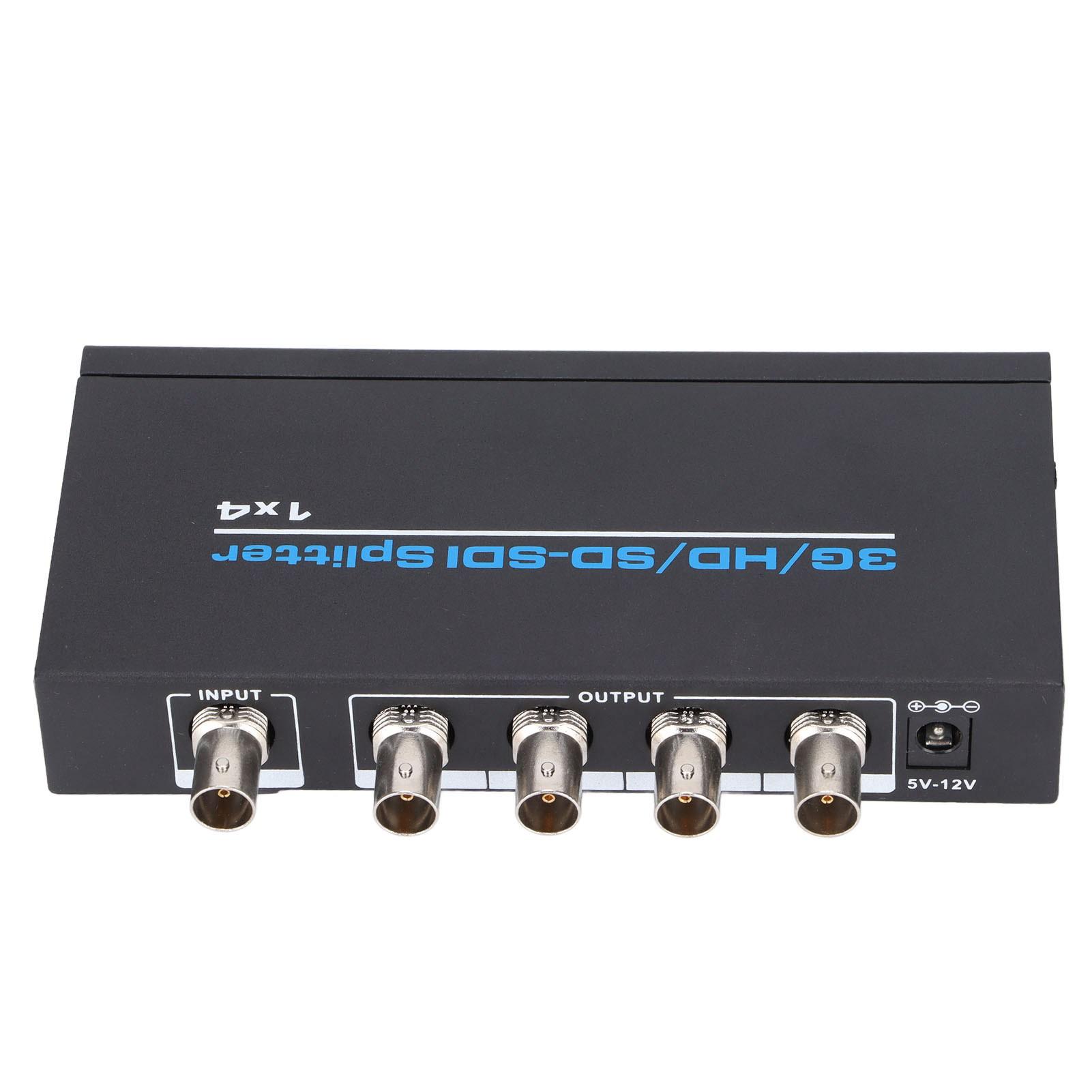 

S114 SDI 1 вход 4 выхода сплиттер цифровой SDI распределитель поддерживает SDSDI HDSDI 3GSDI до 1320 футов UK Plug