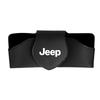 Protective Leather Car Sun Visor Sunglasses Case for Jeep Renegade Wrangler JK JL All Models Eyeglasses Holder Auto Accessories AMN1