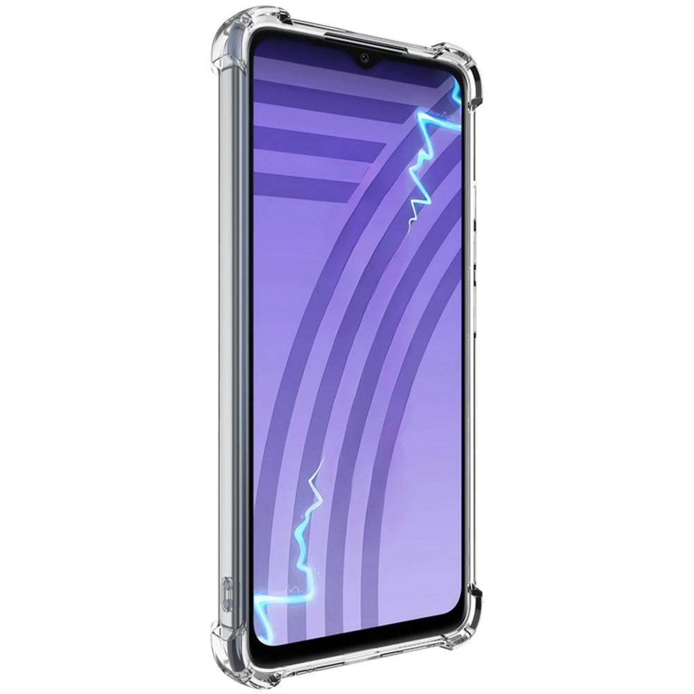 IMAK UX-4 Series Phone Case for TECNO Spark Go 2023 4G/POP 7/POP 7 Pro 4G Straight Frame Four Corner Shockproof Clear TPU Cover