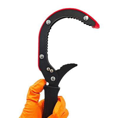 Adjustable Oil Filter Plier Motorcycle Oil Filter Removal Wrench Serrated Jaws Motorcycle Oil Filter Wrench Ergonomic