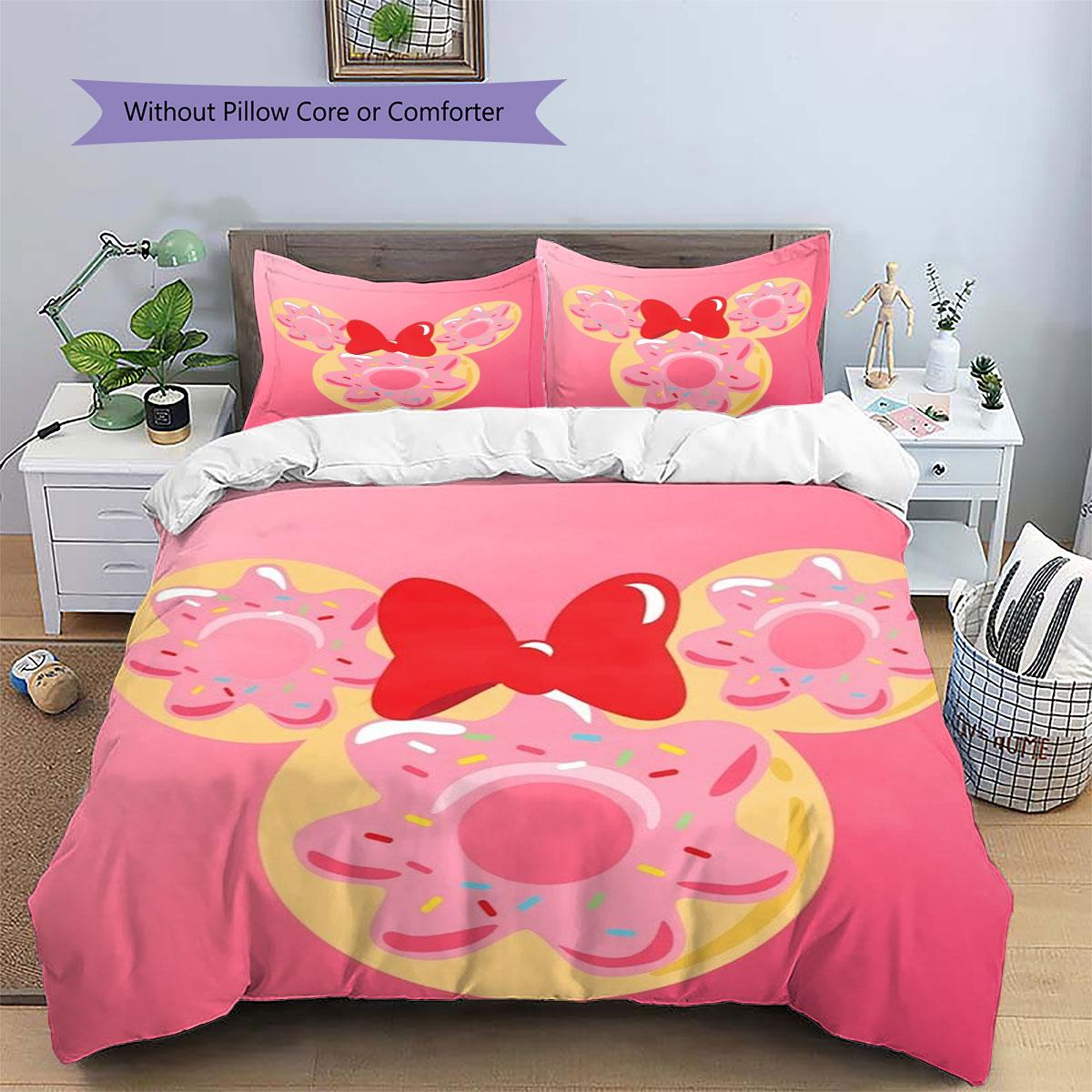 

This Classic, Sweet Minnie Mouse-themed Print Bedding Set Is A Warm and Cozy Choice for Decorating A Child s Bedroom. Loves It! 135x200cm