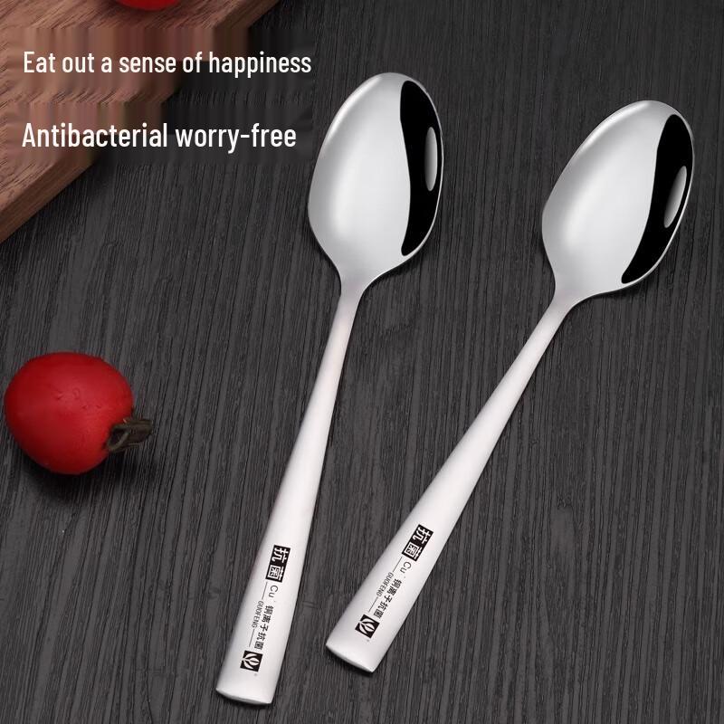 Antibacterial Stainless Steel Soup Spoons
