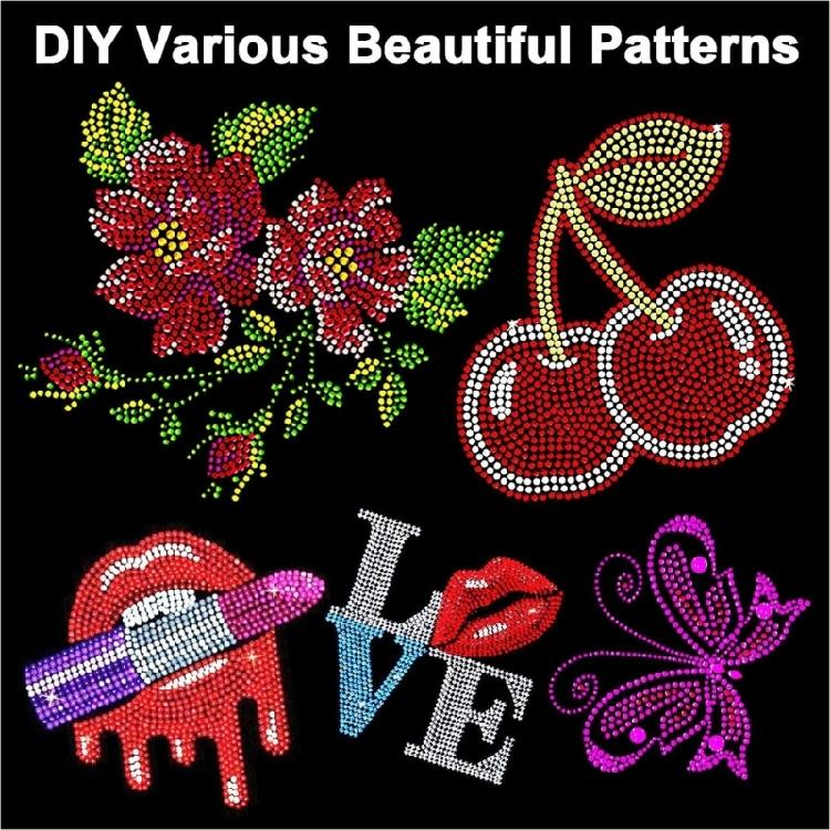 Comprehensive Hotfix Rhinestones Set for Personalizing Clothes and Shoe with 7 Applicator Tips Craft Project Accessories