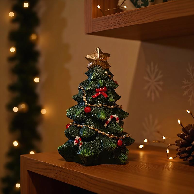 9/13.5cm Photo Props Xmas Atmosphere Ornaments Exquisite Home Decor Cute Mini Christmas Tree Scene Setting Christmas