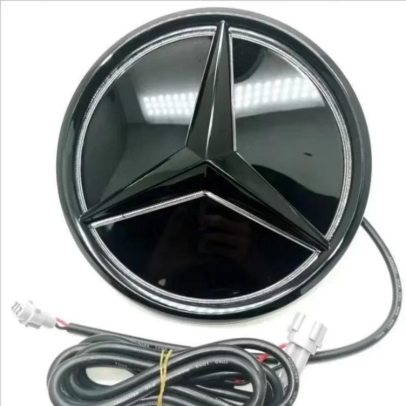 

Car Sticker Benz 2026 New For Benz Car Front Grill Logo Light mirror face LED Badge Emblem Luminous Decorative Light For Mercede White light