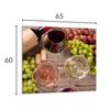 PANNEAU EN VERRE POUR CUISINE 65x60 Vin