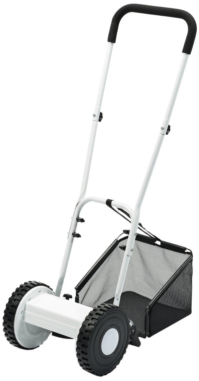 

Ручная газонокосилка Takagi, ширина стрижки 300 мм, 4-уровневая регулировка высоты стрижки, 5-лопастной барабан, требуется сборка, MLM-120