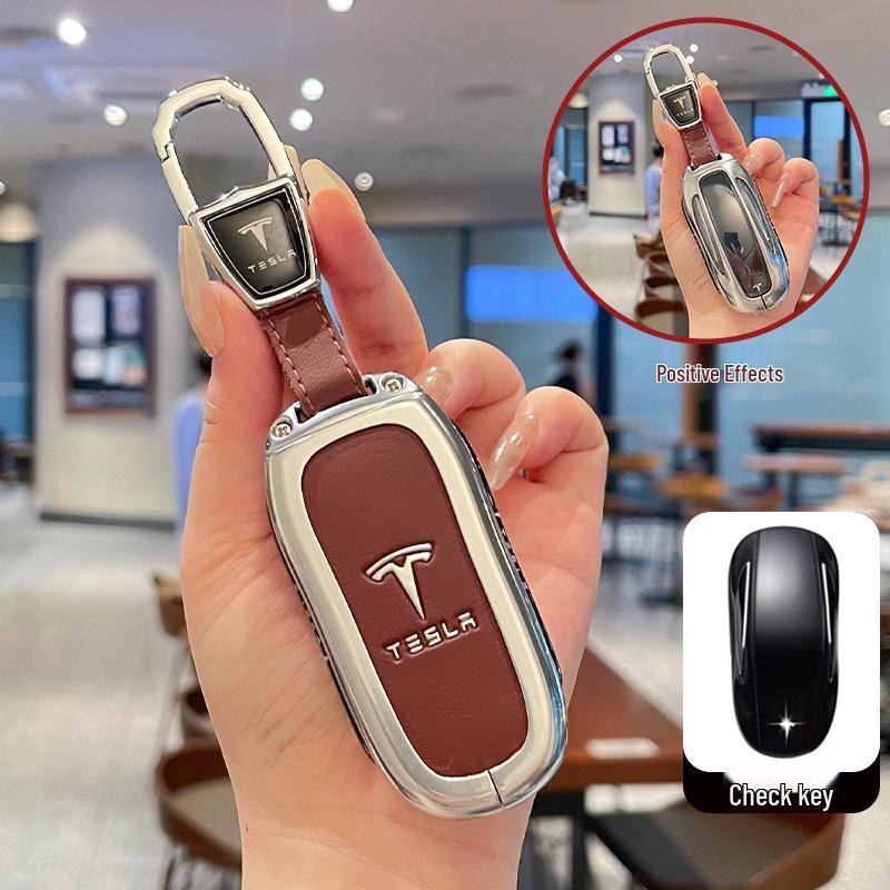 Tesla Model 3/Y/X Key Case Protective Shell with Full Coverage Buckle