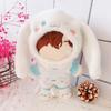 Animal Pattern Cotton Stuffed Dolls Plush Suspender Pants Doll Clothes Knited Hat Mini Overalls