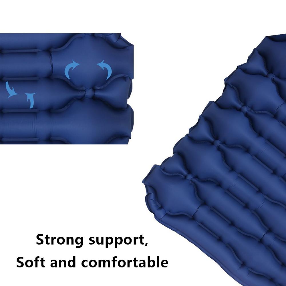 

GM-AM20 Camping Mat Inflatable Sleeping Mat Nylon+TPU Sleeping Pad Lake Blue