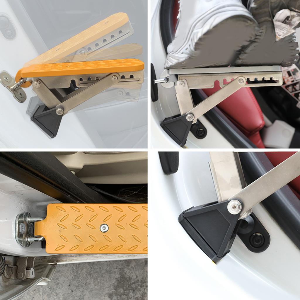 Autotürstufen-Klappstufen, Autotür-Pedalleiter für Auto-Kletterhilfe, leicht zu erreichen, universelle Türschwelle