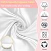 10 Pack Satin Cloth Napk, White, 17"x17" Square Shiny & Luxurious Silk-Like Finish, Thin & Lightweight for Elegant Dining, Wrinkle-Free, Washable &