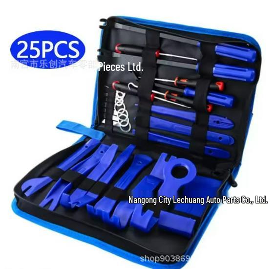 

Versatile Tool Kit for Automotive Plastic Parts - Ideal for Car Audio, Bumpers, Dashboards, Interior Clips, Perfect for Cross-Border Use синій
