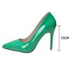 Comemore Sexy High-heeled Shoes Pointed Toe 10Cm Pumps Party Wedding Dress Shoes Solid Color Stiletto Heeled Shoes for Women