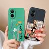 Phone Case For Realme C67 Multiple Patterns Soft Liquid Silicone Full Protection Anti Choc Cover For Realme C 67 Fundas Coque