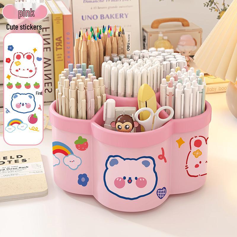 Pojemny obrotowy biurkowy pojemnik na długopisy dla studentów i artykuły biurowe