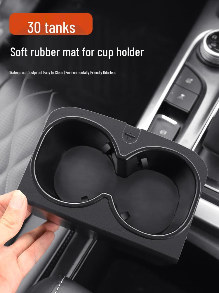 Tank 300 Console Cup Holder Mat: TPE Door Slot, Shock Absorption, Noise Reduction, Soft Rubber, Waterproof Storage