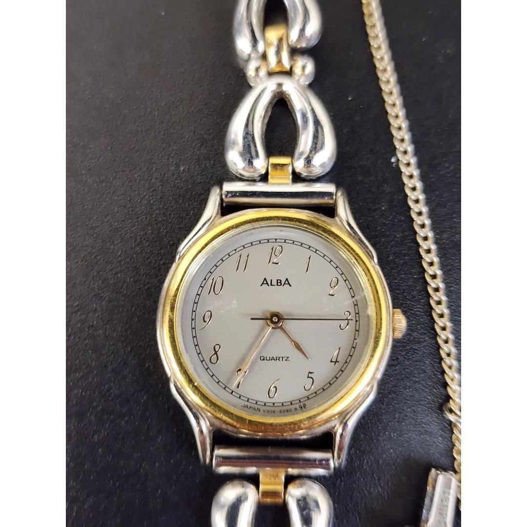 ALBA quartz watch silver/gold
