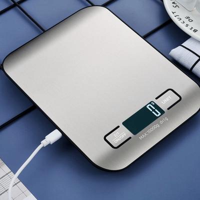 Digitální kuchyňská váha 5kg/1g 11lb Nerezová přesná elektronická váha na potraviny pro vaření Pečení Mini měřicí nástroje