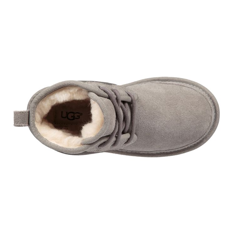 UGG Neumel Suede Comfortable Warm Lined Ankle Snow Boots Kids Boots Gray 1017320K-CHRC