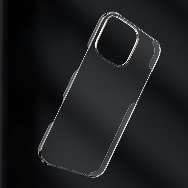 Suitable for Apple IPhone16 Phone Case, PC Transparent Perforated Camera, Scratch-resistant Flip Cover Leather Case and Protective Cover