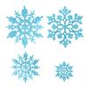 Yousheng 36 Pcs Christmas Snowflake Ornaments Glittered Snowflake Hanging Decoration for Christmas Indoor Winter Wonderland Decor