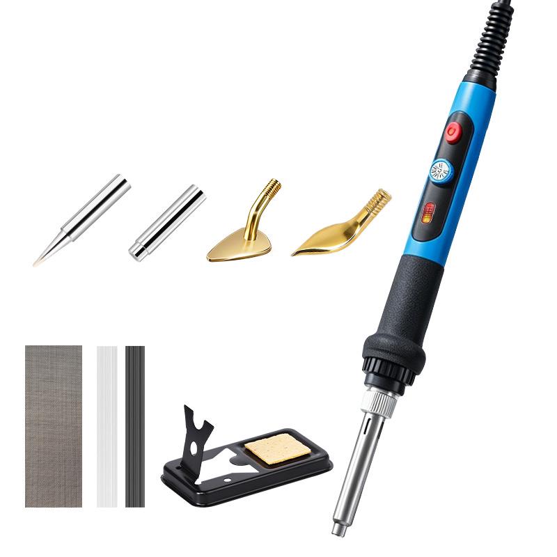 80W Adjustable Temperature Electric Soldering Iron & Heat Cutting Knife for DIY Plastic Repair and Flower Pot Hole Punching