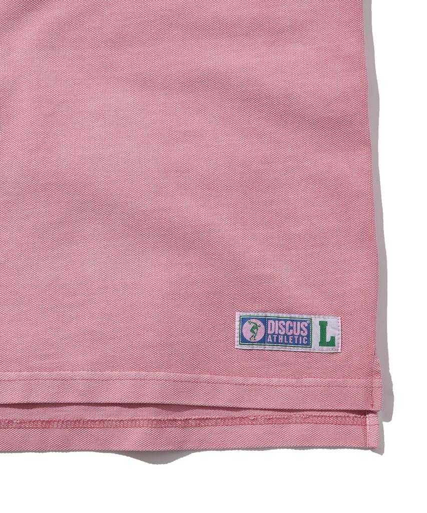 DISCUS ATHLETIC Pique Regular Fit Blank Polo Shirt Washed Pink