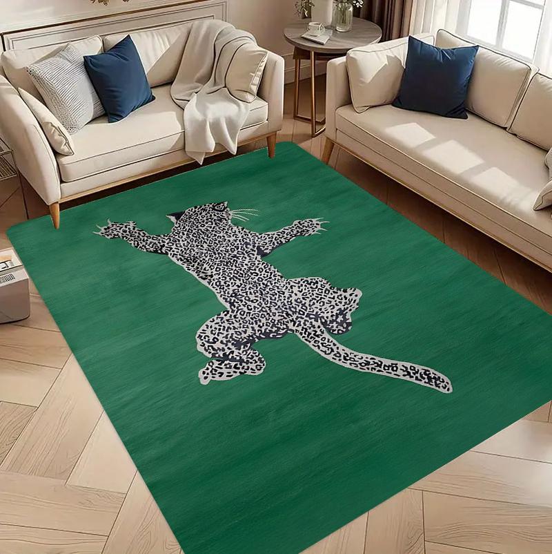 Wild Animal Carpet Mat Rug Home Decoration Living Room Bedroom Floor Decor Leopard Jaguar Style Non Slip Rugs Rugs for Bedroom