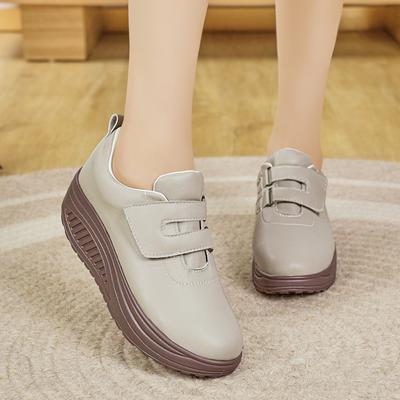 Mocassins à plateforme pour femmes, chaussures d'été décontractées, noires, pour le bureau, semelle épaisse, pour augmenter la hauteur
