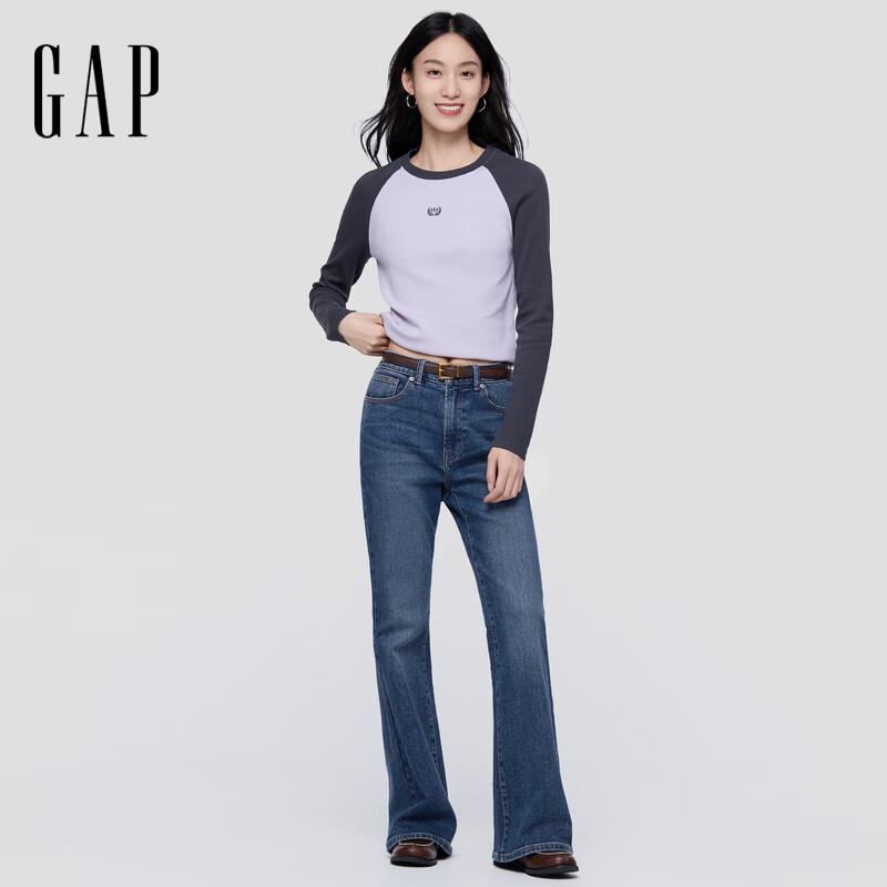 

Gap Women s Mid-Waist Washed Flare Jeans 25