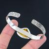 Mothers day Deal 925 Sterling Silver Mookaite Stone Wedding Engagement Bangle