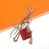 Aesthetic Keychains Purse Handbag Backpack Bag Pendant Charms Heart Bows Keychains Charms Car Keyring for Women Girls