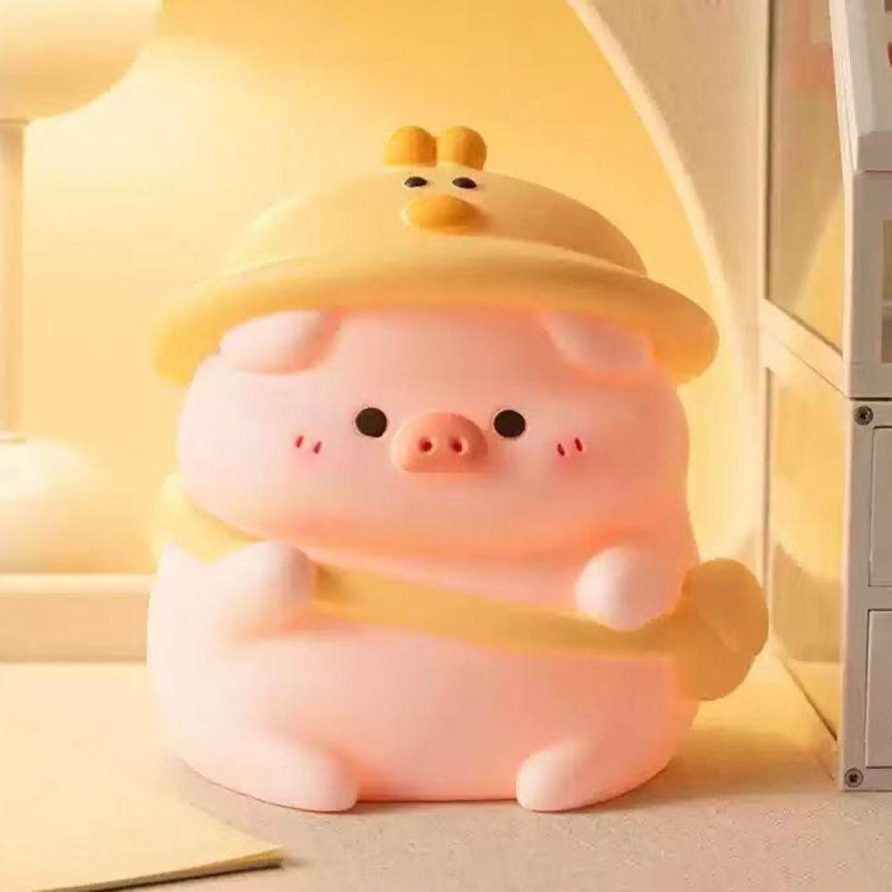 Large Capacity Cute Piggy Bank Vinyl Money Boxes Animal Figurines Saving Box  Home Decoration