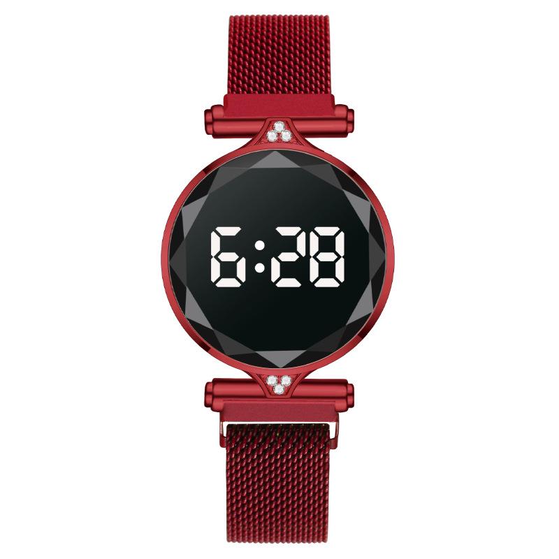 Montre Mode Femme à Strass LED Magnétique