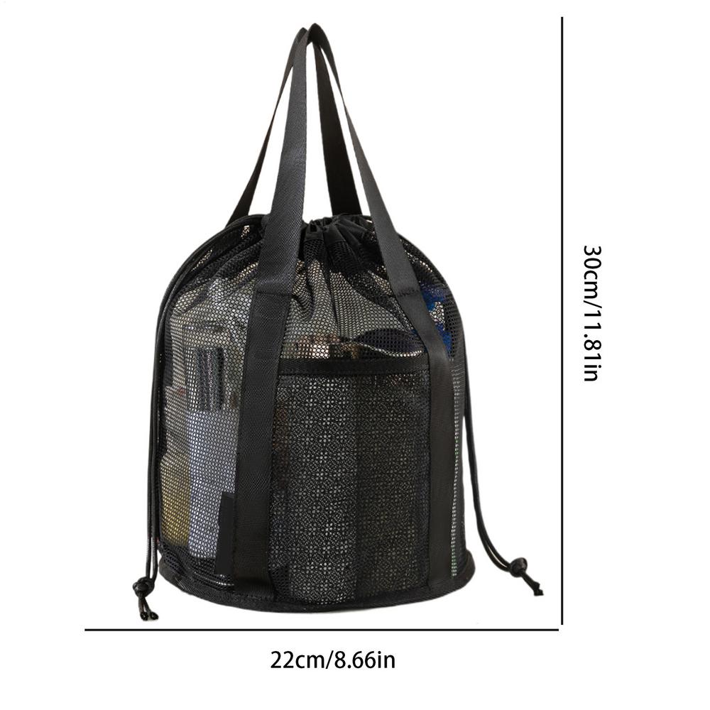 Mesh Shower Bags Portable Mesh Shower Bag Waterproof Pouch Organizers for Toiletry Bath Travel Dorm Room Vacation Summer Gym