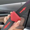 Magnetic Car Seat Belt Clip Safety Belt Fixed Limiter PU Seat Belt Stopper Buckle with Card Clip Car Decoration Auto Accessories