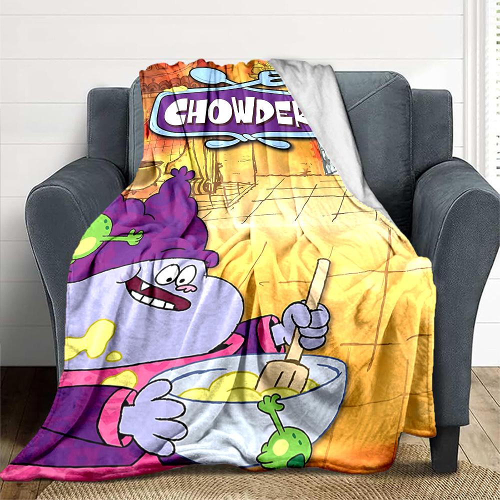 1pc Chowder Soup Blanket Versatile for Couch, Office Bed 80x120cm