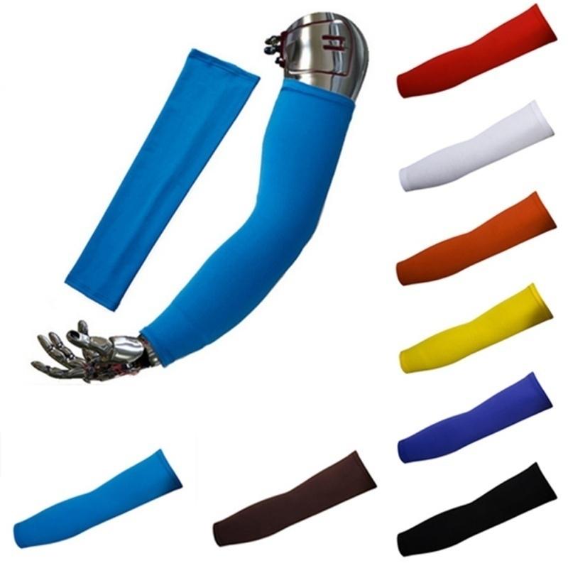 1 Pair Cooling Arm Sleeves Outdoor Sports Basketball UV Sun Protection Arm Cover