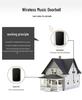 Wireless Waterproof Doorbell with Long-Distance Transmission and One-to-One Ding-Dong Caller for Home Use