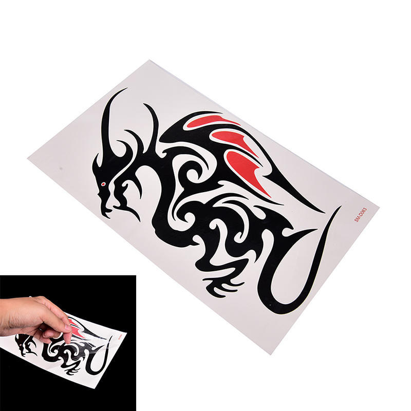 Waterproof Temporary Tattoo Sticker Body Art 10.5*6Cm Dragon Tattoo Totem Water