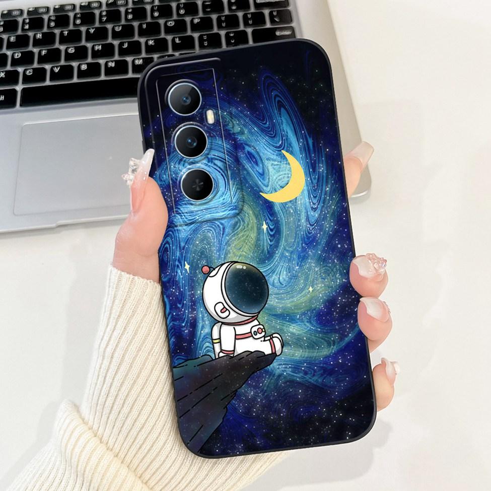 Funda For Realme C65 RMX3910 Back Cover For Realme C65 4G Case Shockproof Luxury Flowers Cute Cartoon Cool Silicone Bumper Coque