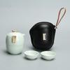 Auspicious Cloud Ceramic Travel Tea Set (1 Pot, 3 Cups)