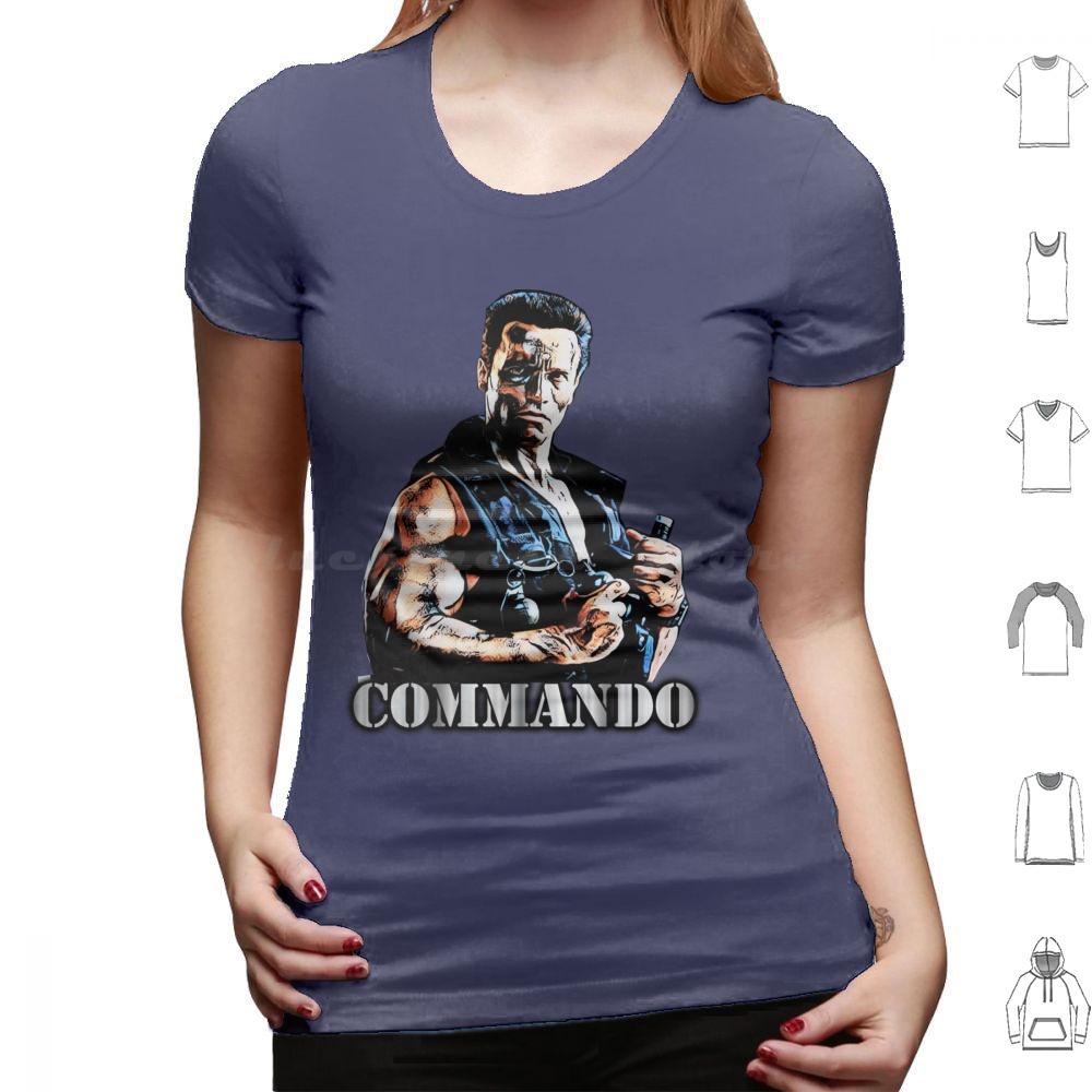 Commando T Shirt Cotton Men Women DIY Print Commando Movies Popular A Beverly Hills Cop See You At The Party Richter Terminator