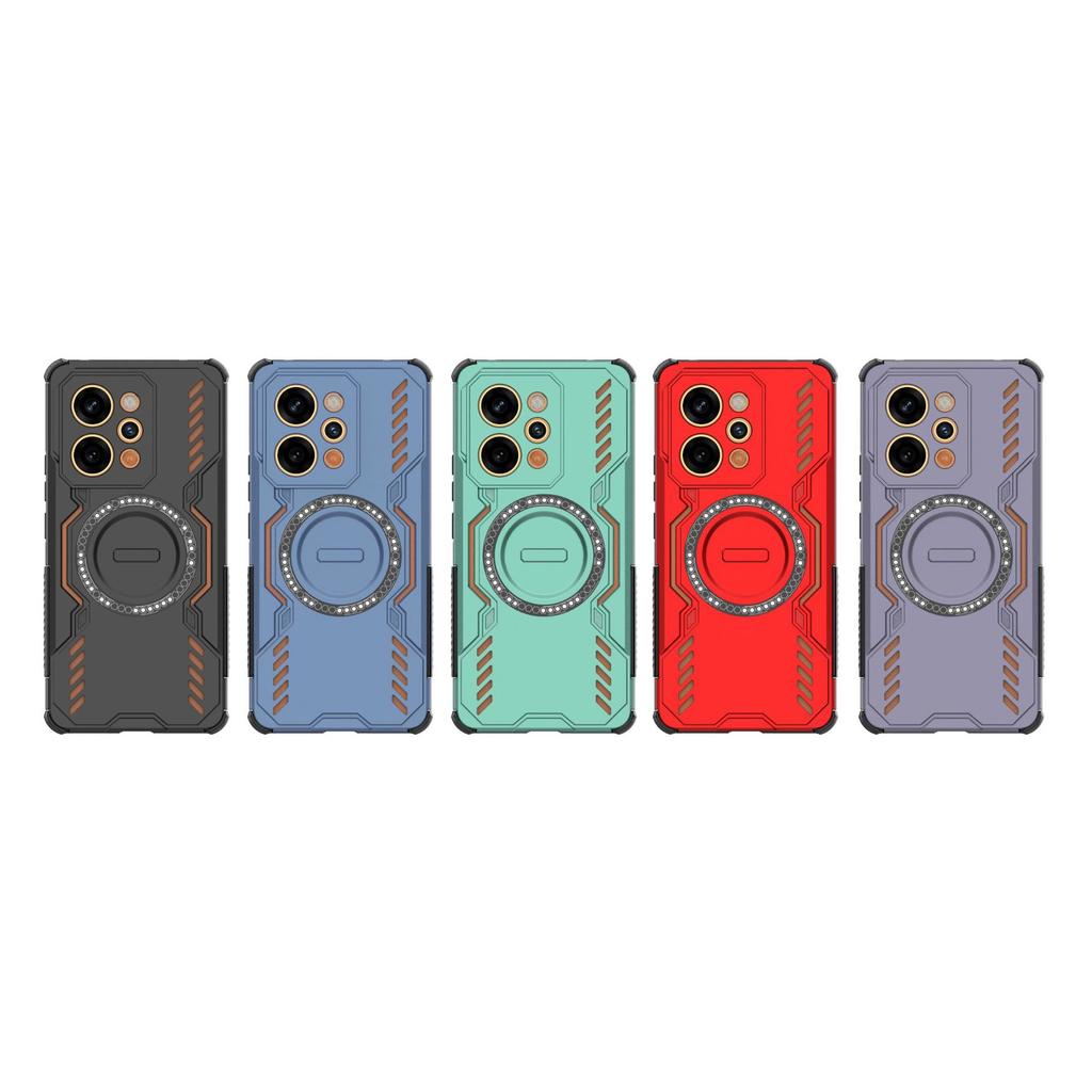 Para Oppo Realme P4 Power 5G/Realme Narzo Power 5G Funda Magnética, Cubierta de Teléfono a Prueba de Golpes con Disipación de Calor