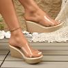 Women Slippers Summer Fashion Jelly Wedges Platform Slippers Women Trend Casual Big Size Sandals Slides Women Zapatos De Mujer