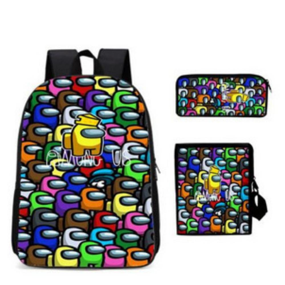 Among Us Middle School Student School Bag Cartoon School Bag Children's Backpack Backpack Satchel Moving