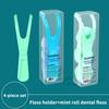 10M Dental Floss With Holder With Storage Box Teeth Cleaning Picks Reusable Replaceable Handle Stick Tool Threader For Braces